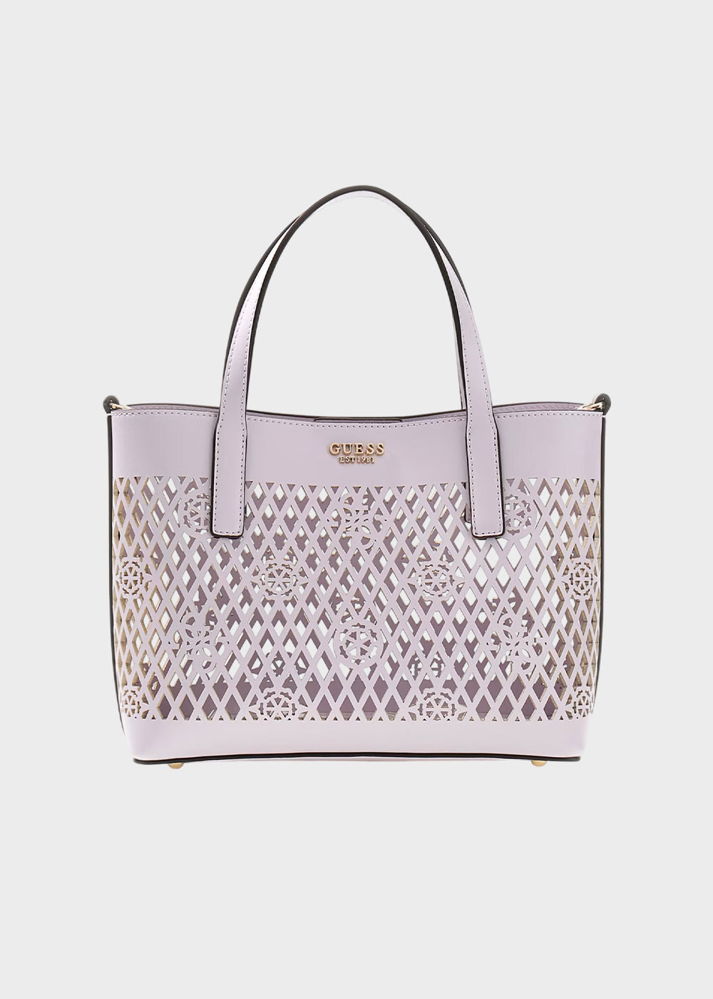 Borsa a mano forata con tracolla Letty Mini con pochette interna