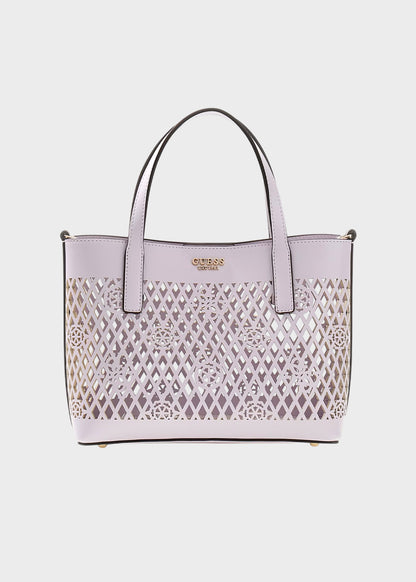 Borsa a mano forata con tracolla Letty Mini con pochette interna