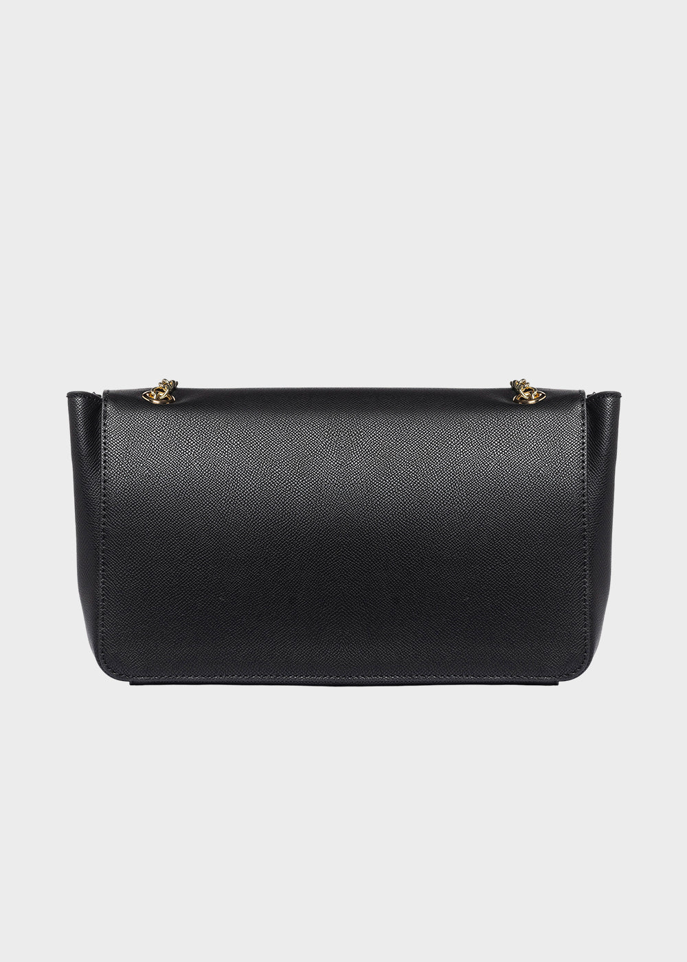 Borsa a tracolla Victoria L GR con pattina e logo metallico