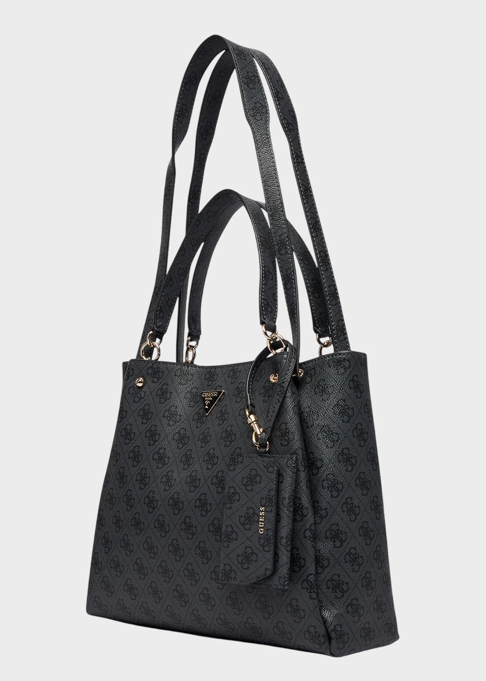 Borsa a tracolla Lorella Logo con manico e charm-5