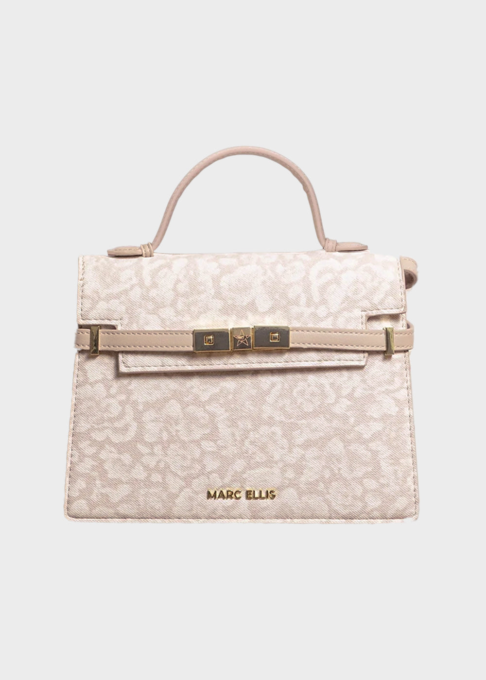 Borsa a mano con tracolla Around M in effetto tessuto