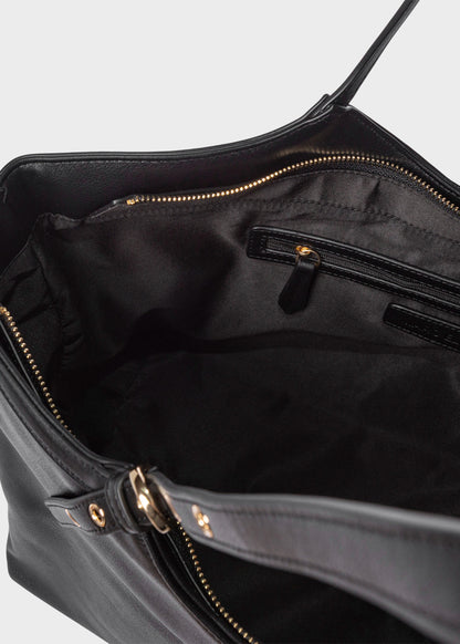 Borsa a spalla Scarlett Macro con logo metallico