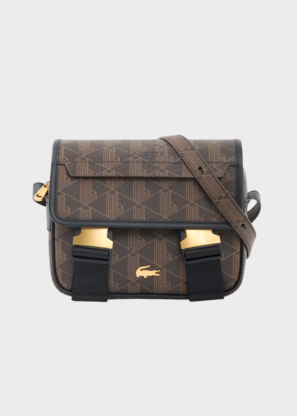 Borsa a tracolla The Blend con patta e doppio gancio monogram