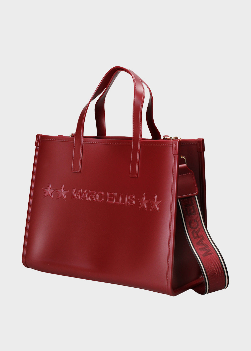 Flat Go handbag with shoulder strap and removable clutch