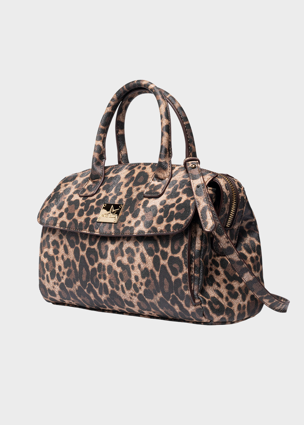 Borsa a mano Alysa Leopard con tracolla-2
