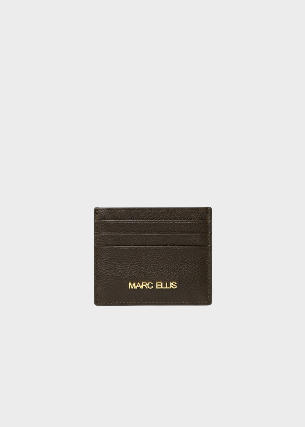 Portacarte Hope Do con logo metallico in vera pelle-1