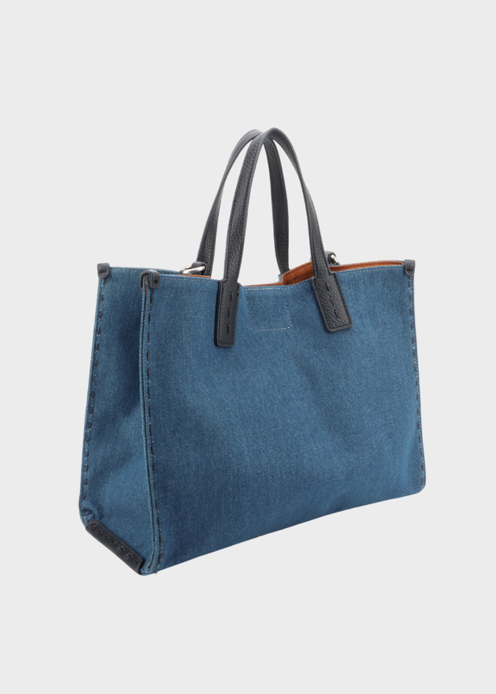 Borsa a mano Middleton D. con tracolla, in denim