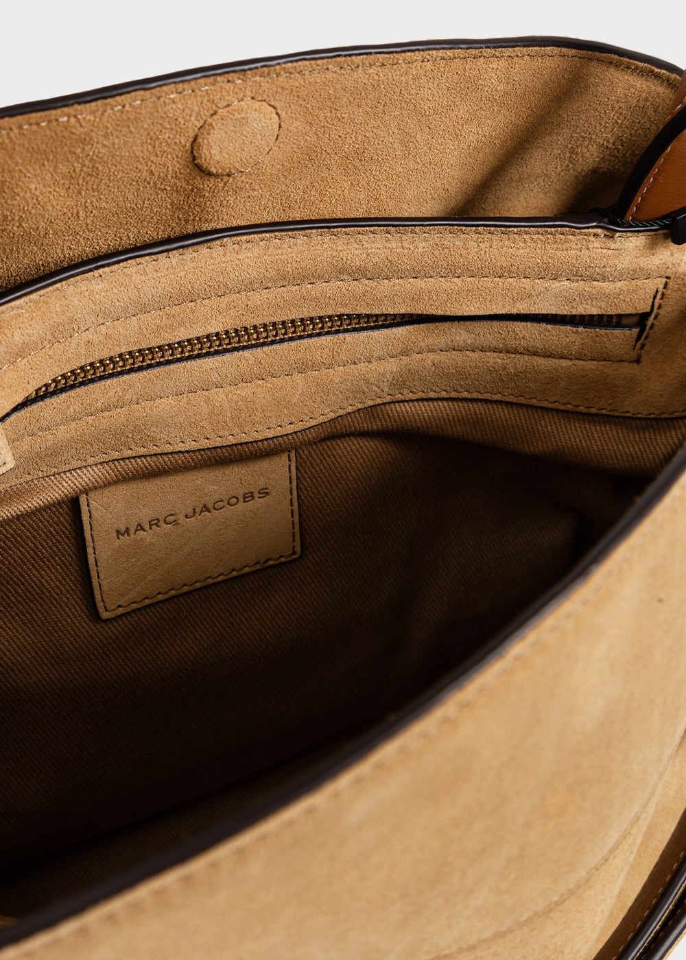 Borsa a spalla "The Dakota Satchel" grande con tracolla, in vera pelle scamosciata-6