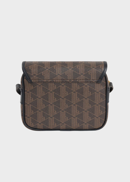 Borsa a tracolla The Blend con patta e doppio gancio monogram