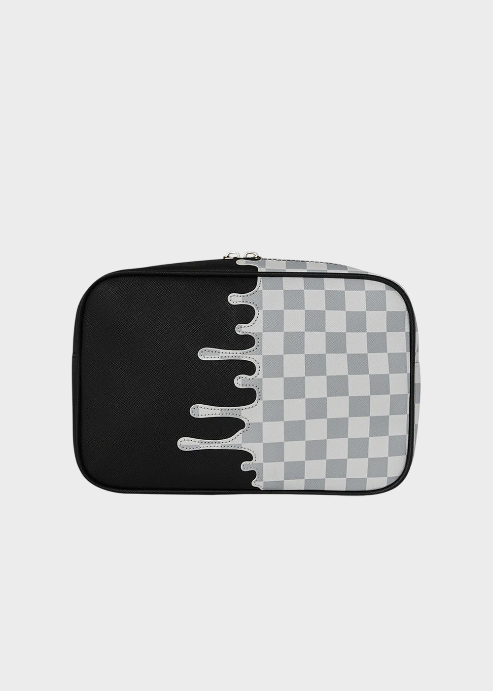 Pochette grande Cream Check Unfinished Shark con manico da polso