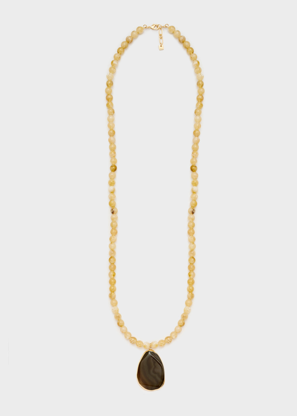 Collana Samira pendente naturale avorio