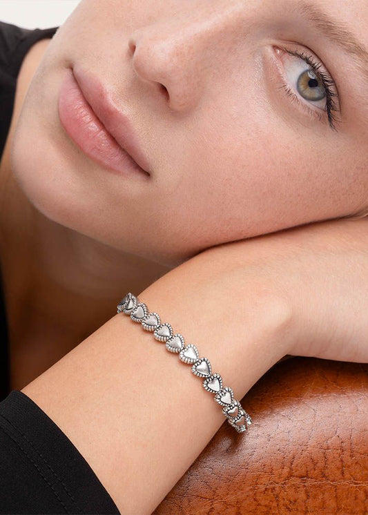 Elastic Lace Heart Bracelet