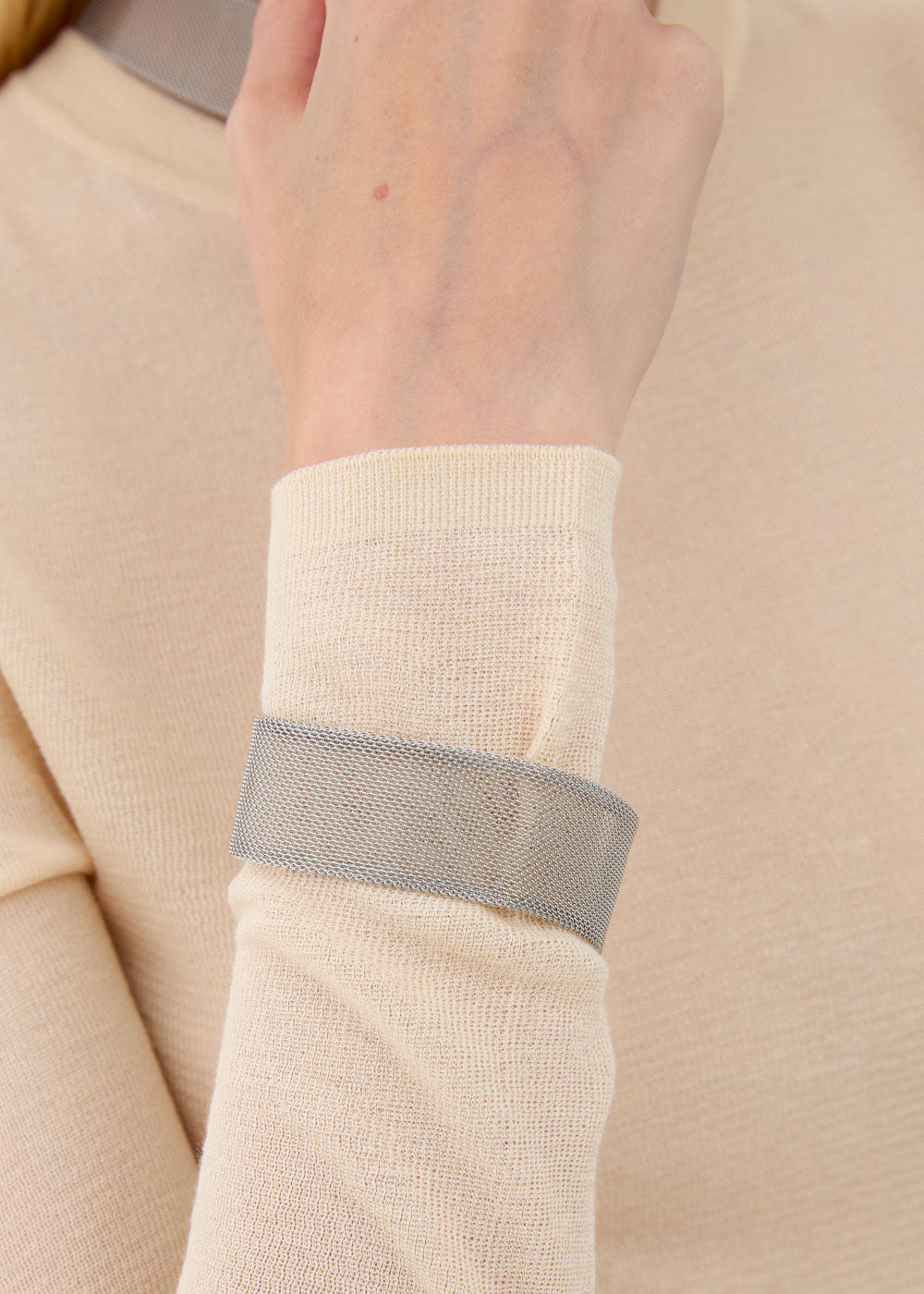 Bracciale in acciaio in mesh-4