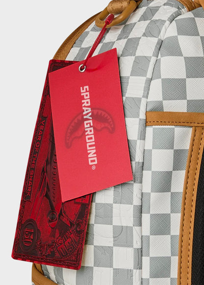 Zaino Graff Embossed Cream Check con stampe in rilievo
