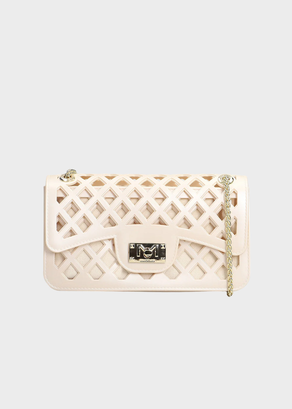 Borsa a tracolla Flat Basket con pochette interna