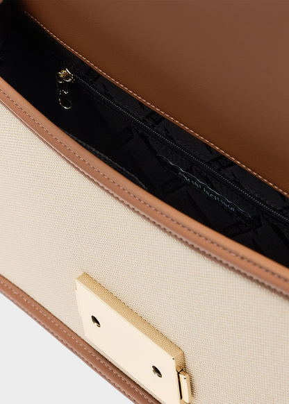 Borsa a tracolla con catena Jodie M in Canvas
