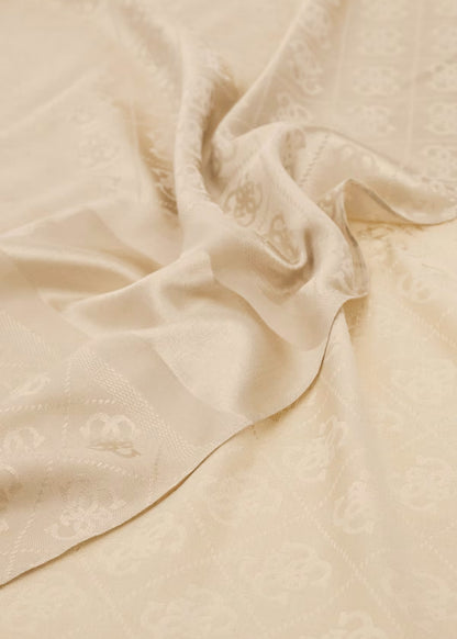 Foulard Samantha con logo all over (70 x 180 cm)