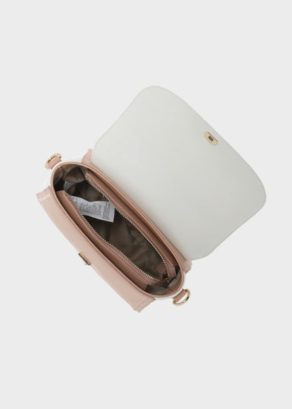 Orion handbag with shoulder strap and flap