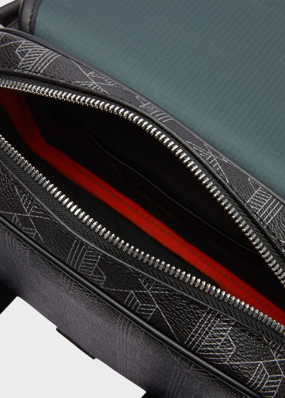 Borsa a tracolla The Blend con patta e doppio gancio monogram