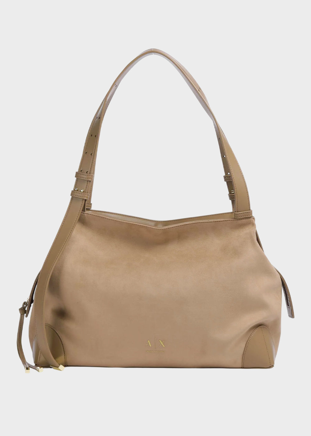Borsa a spalla grande Alice in camoscio sintetico