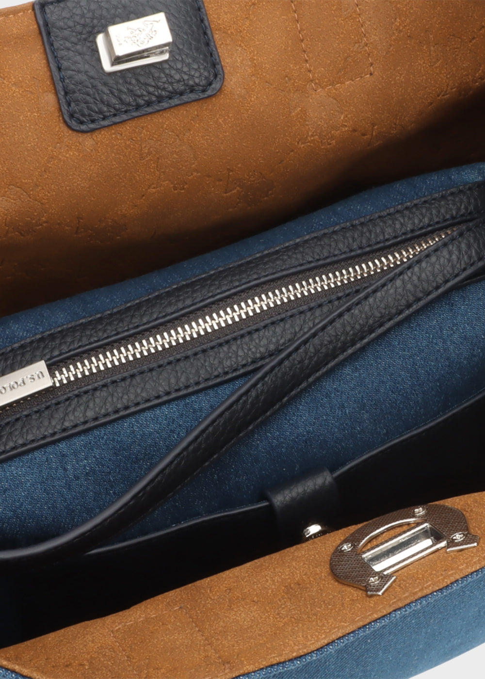 Borsa a mano Middleton D. con tracolla, in denim