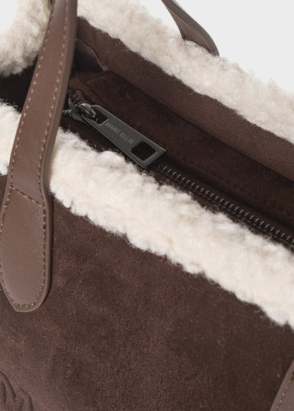 Buby Suede L Soft Handbag with Shoulder Strap