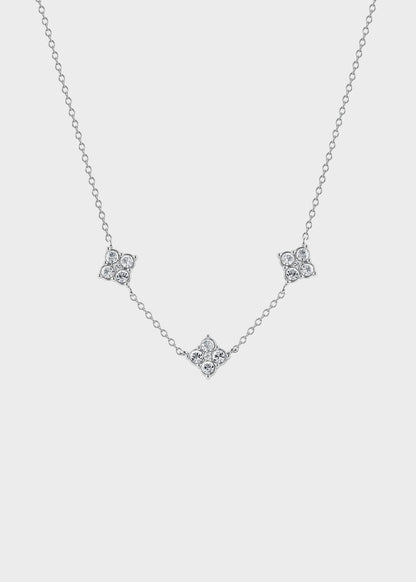Collana Gleam girocollo in acciaio con cristalli