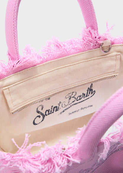Borsa da mare media Colette Strass con tracolla, in canvas