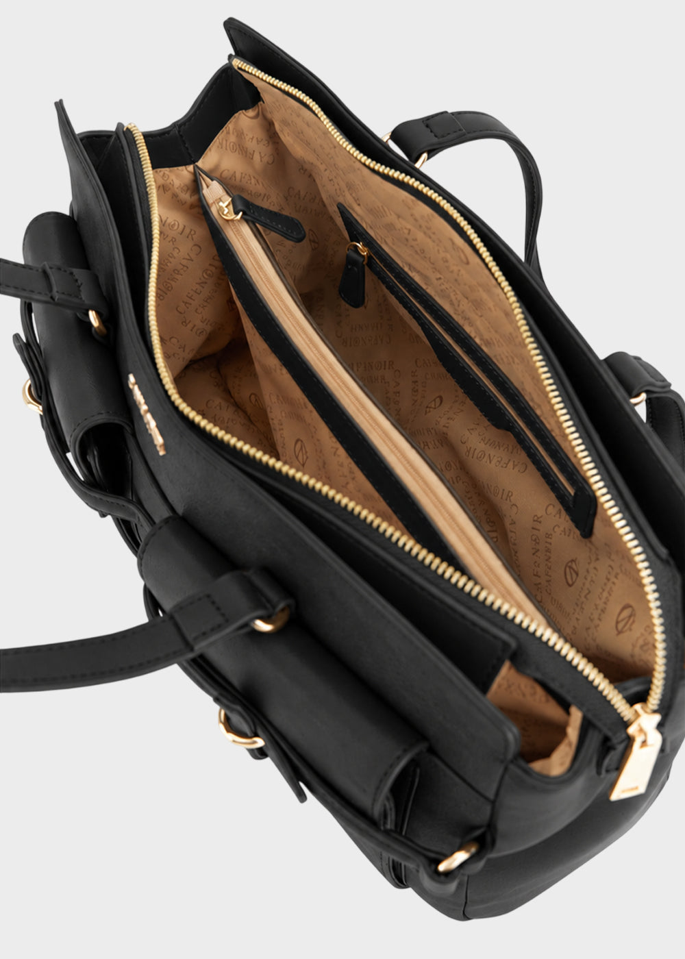 Borsa da spalla in effetto camoscio-4