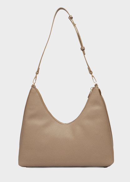 Borsa hobo con catena martellata a ciottoli