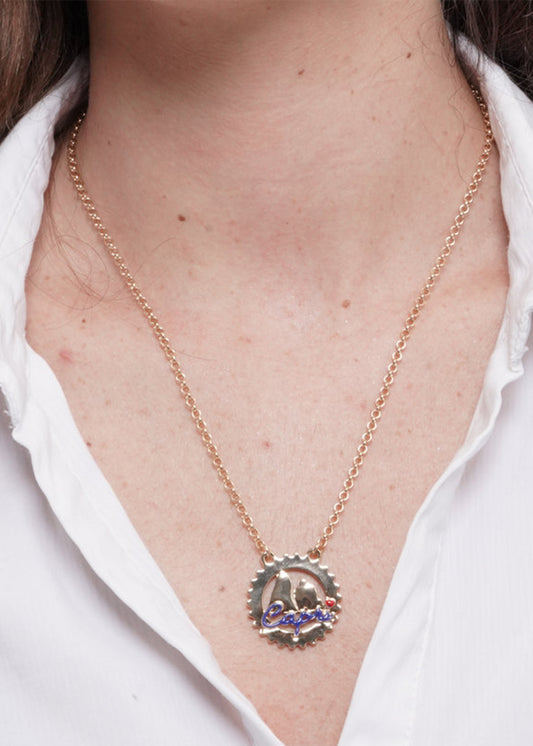 Collana in Metallo color oro Faraglioni e Capri